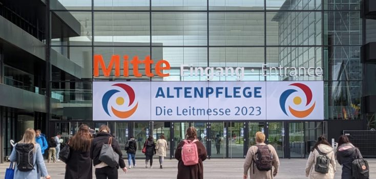 digiDEM Bayern auf Leitmesse Altenpflege 2023 in Nürnberg